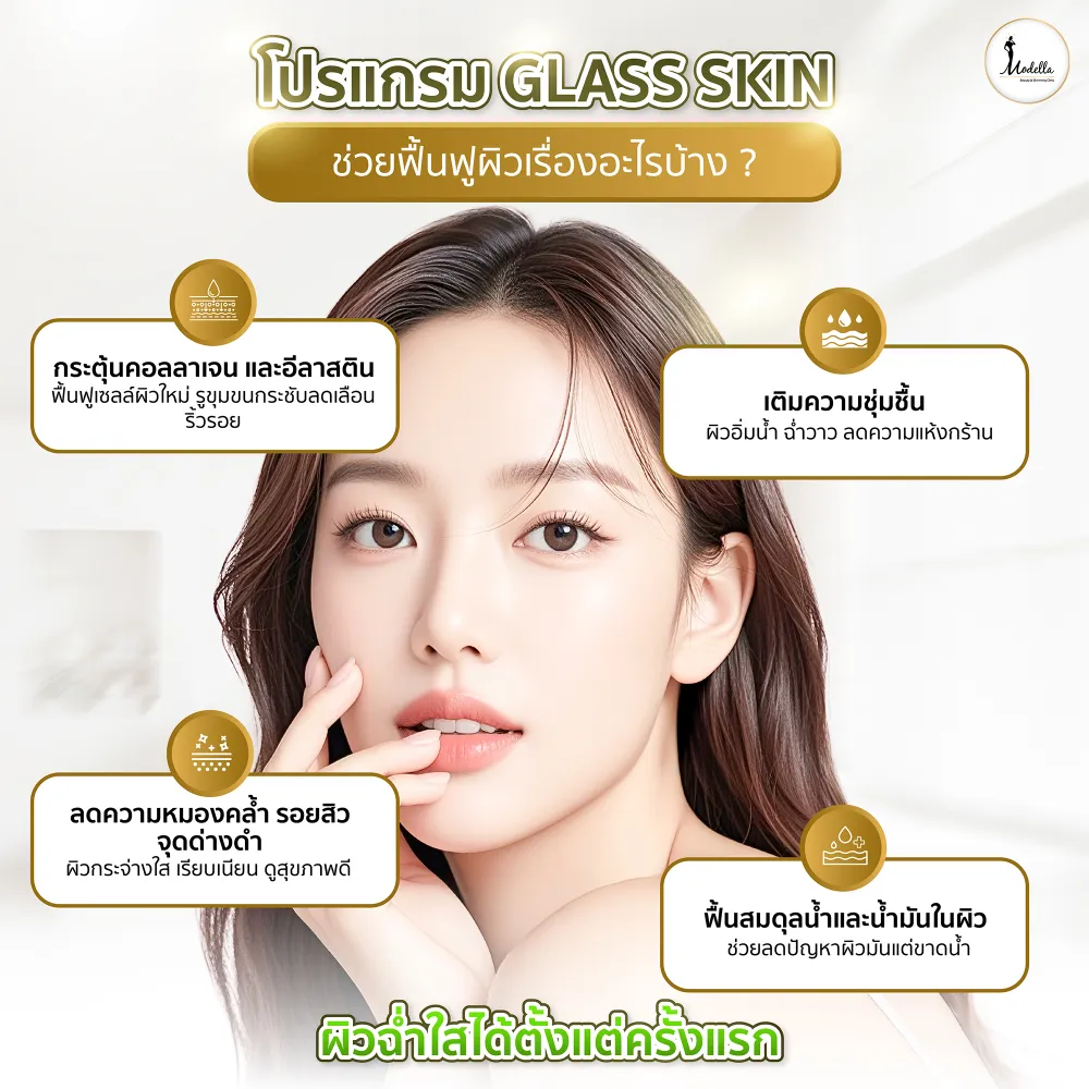 โปรแกรม Glass Skin ช่วยฟื้นฟูผิวเรื่องอะไรบ้าง