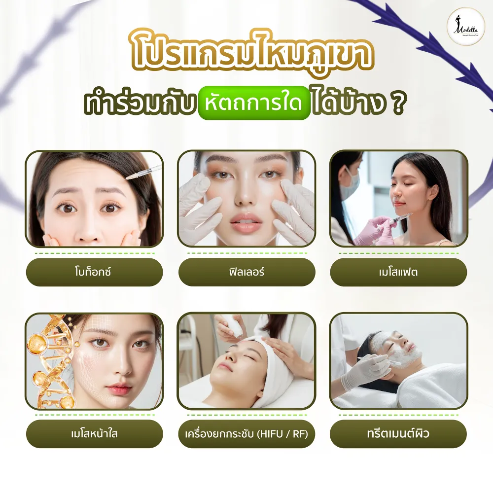 โปรแกรมไหมภูเขา ทำร่วมกับหัตถการอื่นได้หรือไม่ ? 