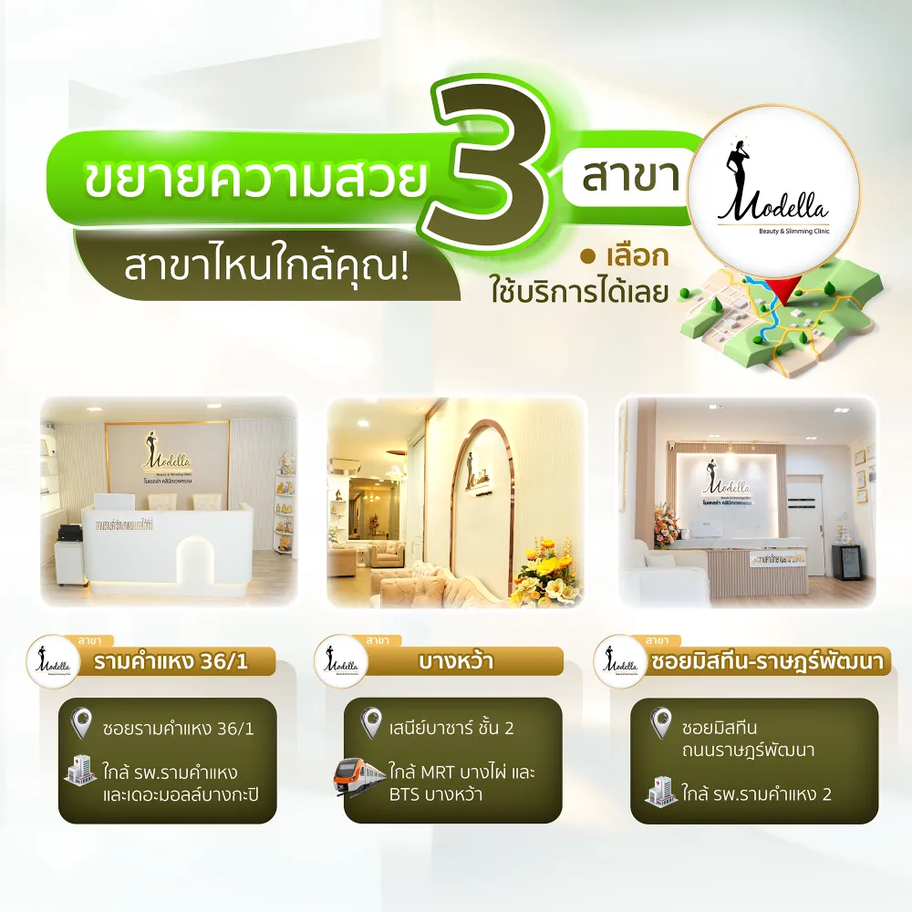 Modella Clinic ขยายความสวย 3 สาขา