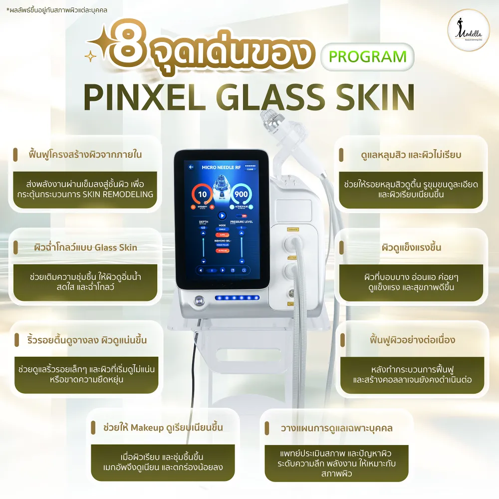 จุดเด่นของโปรแกรม Pinxel Glass Skin