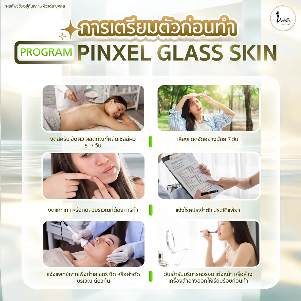 การเตรียมตัวก่อนทำโปรแกรม Pinxel Glass Skin